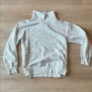 Abercrombie & Fitch Gray Patterned Cowl Neck Sweater